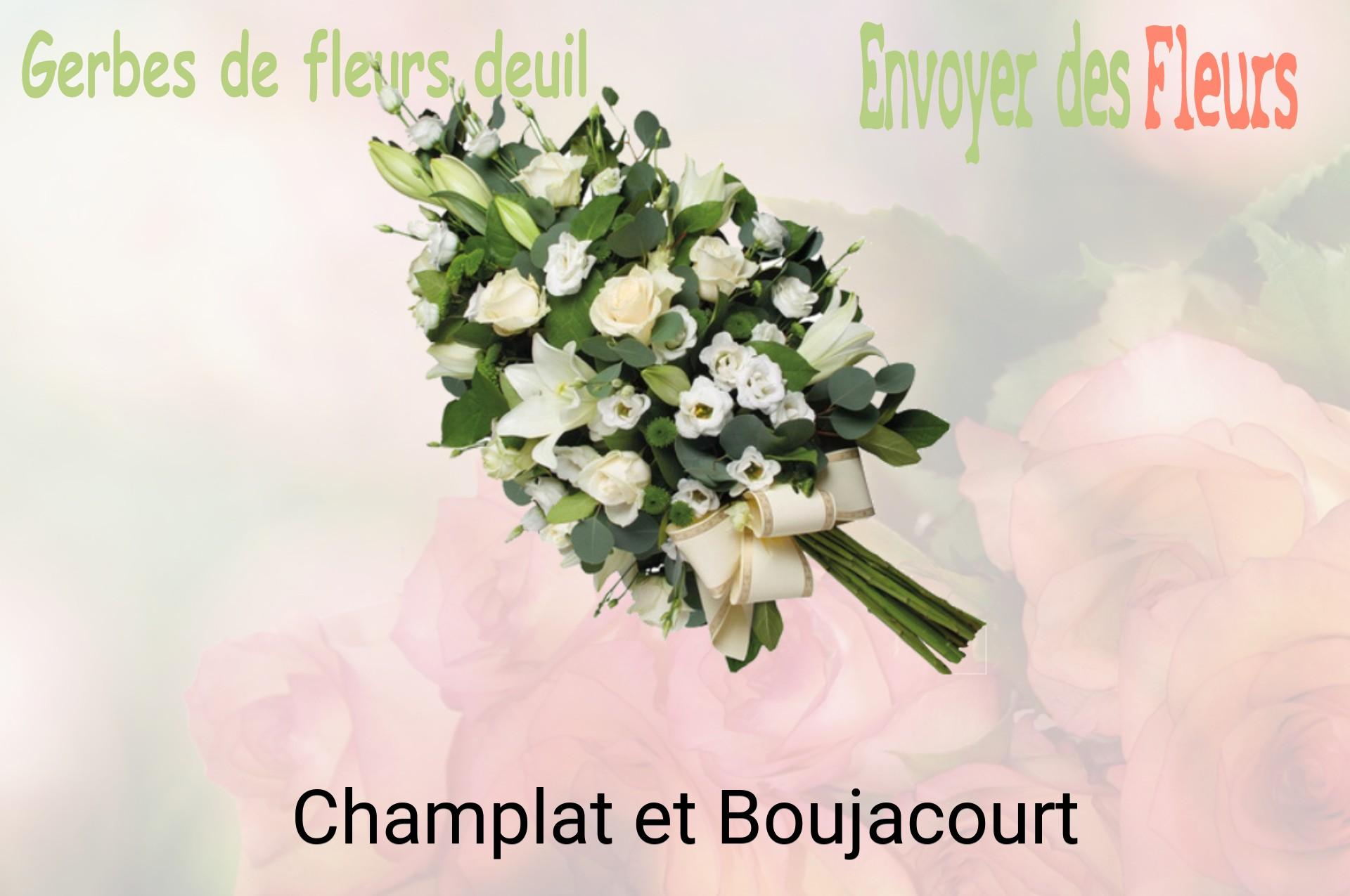 Gerbe de fleurs de deuil livrée à Champlat-et-Boujacourt